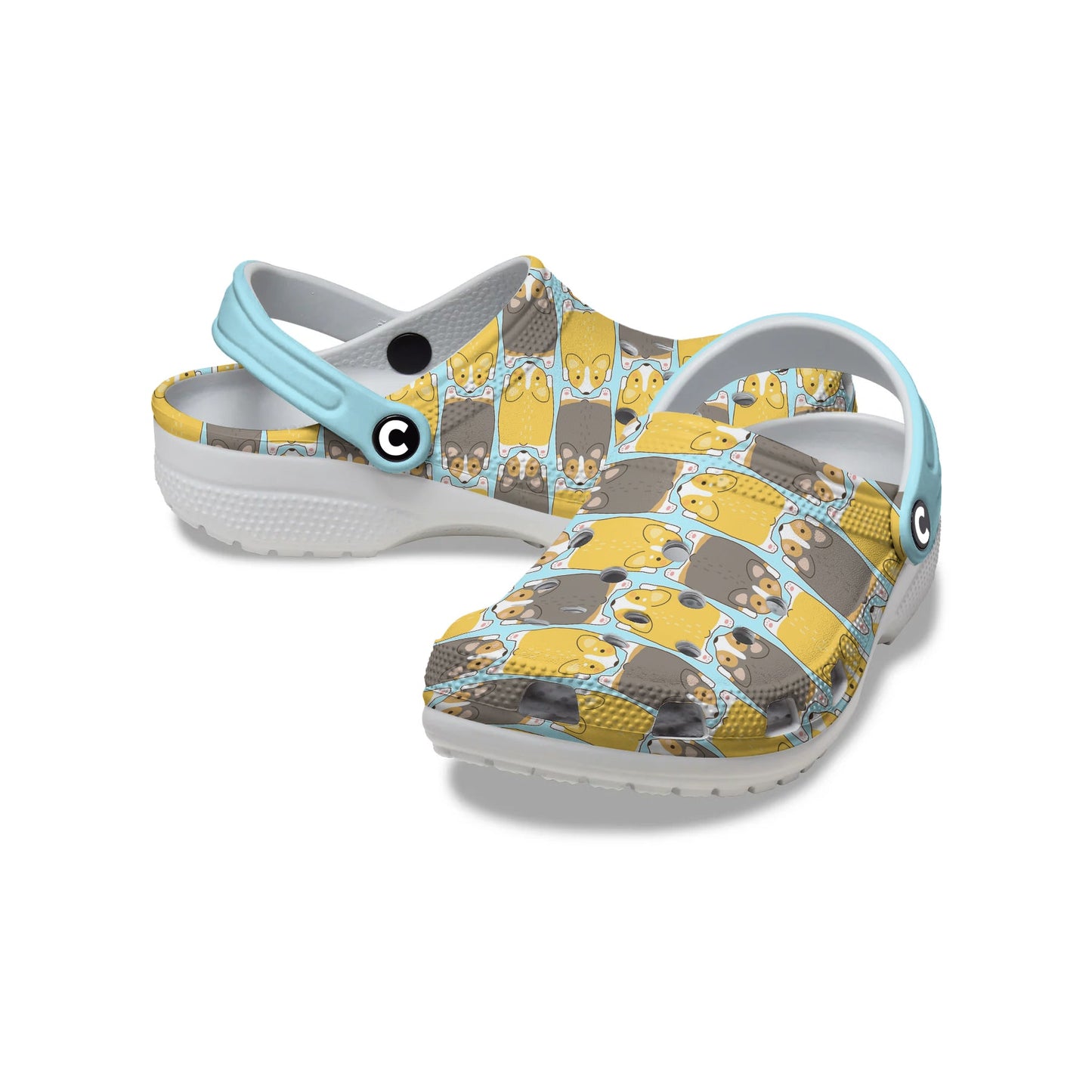 Cee™ Clogs Chasing Corgi