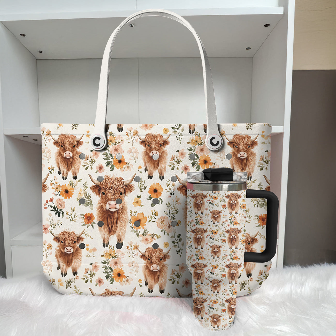 Ceeprints Tumbler Highland Blooms