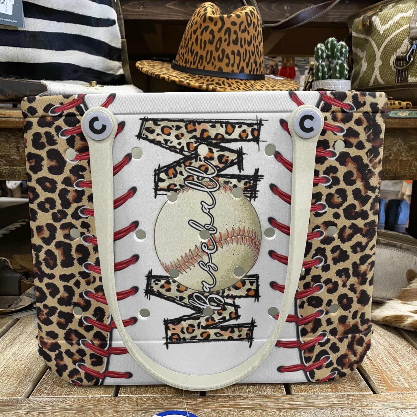 Ceeprints Cee™ Bag Leopard Baseball Mom