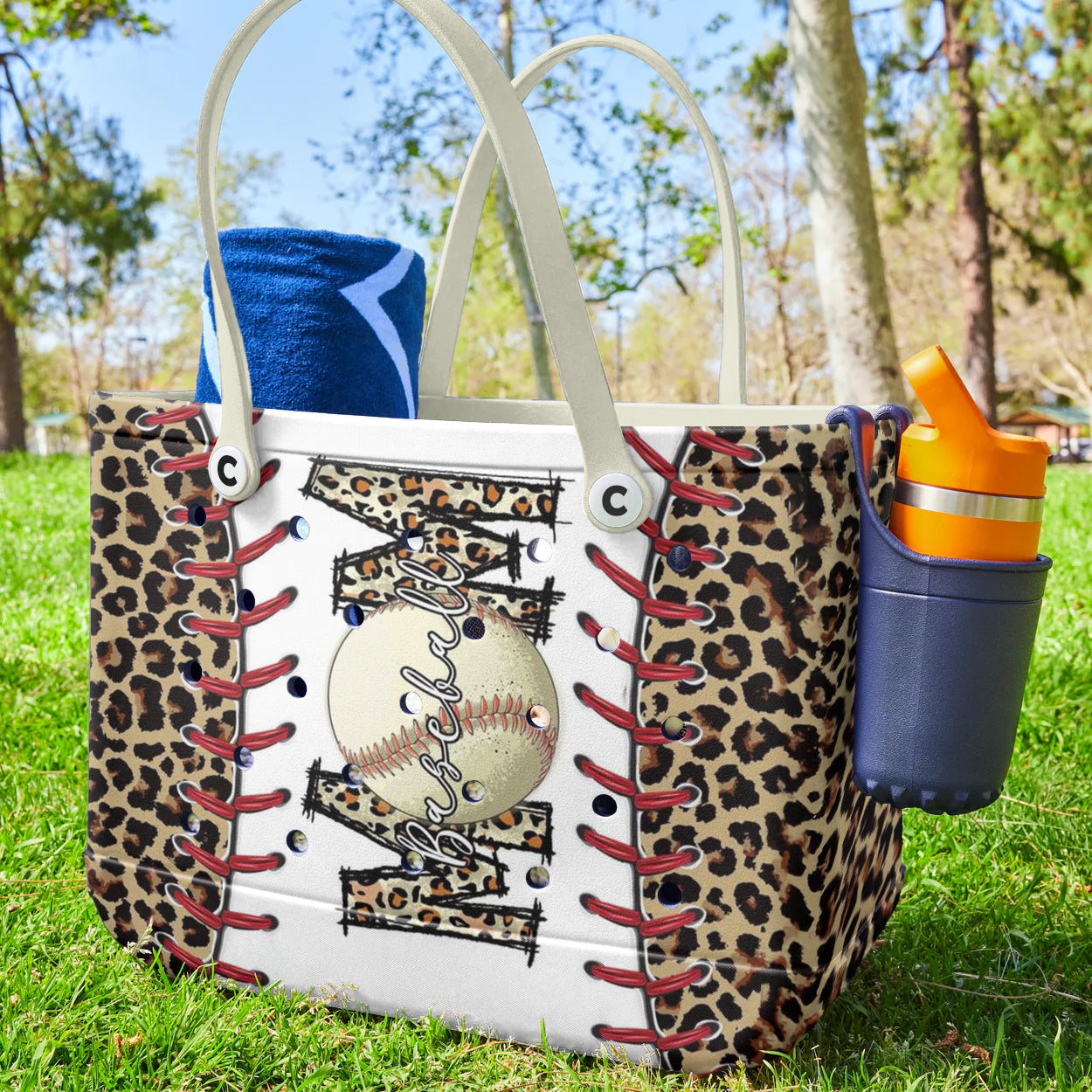 Ceeprints Cee™ Bag Leopard Baseball Mom