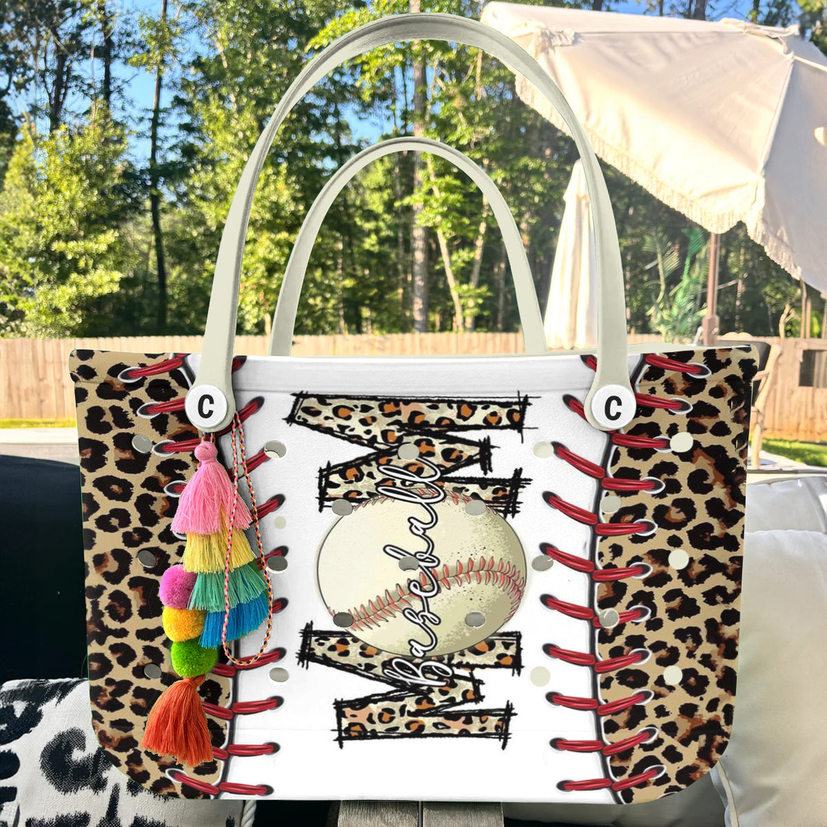 Ceeprints Cee™ Bag Leopard Baseball Mom