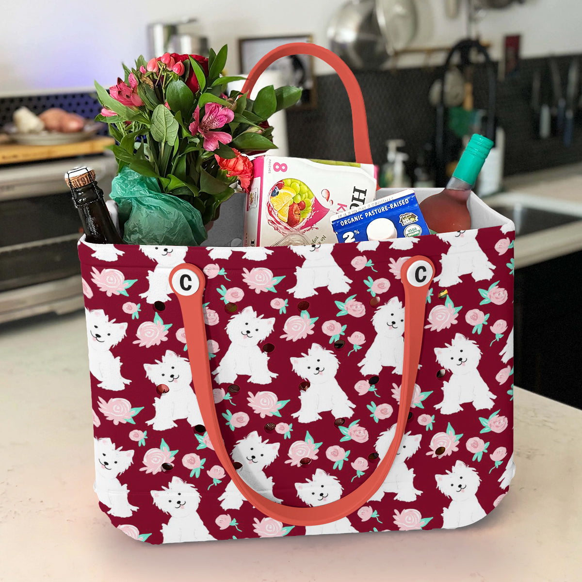 Ceeprints Cee™ Bag Westie Loves Roses