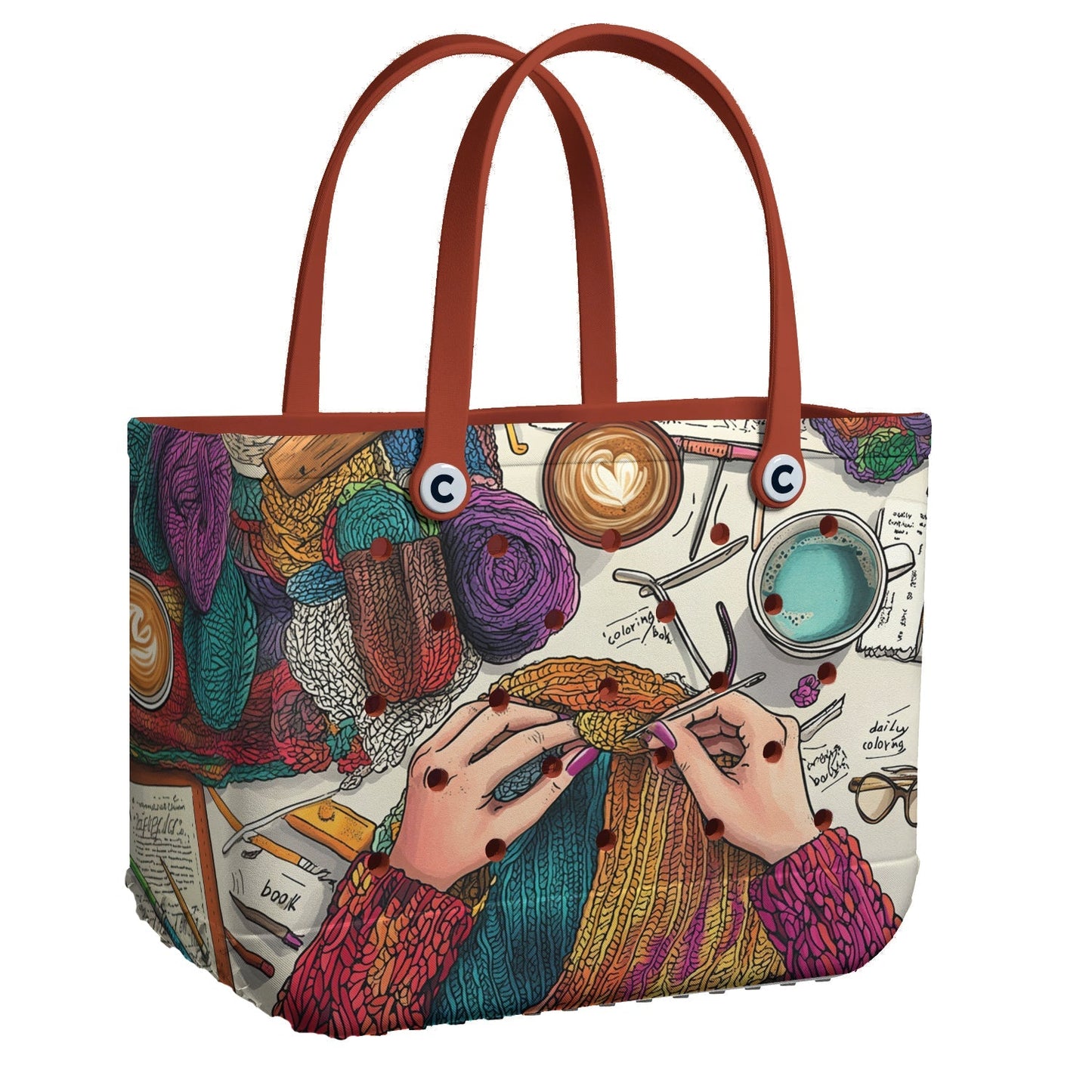 Ceeprints Cee™ Bag Yarn & Coffee Dreams