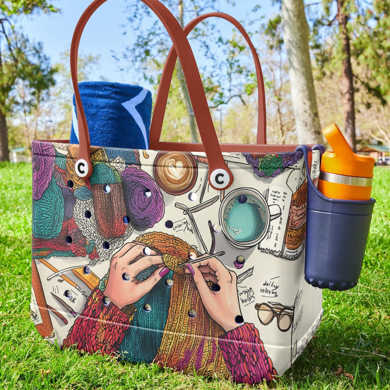 Ceeprints Cee™ Bag Yarn & Coffee Dreams