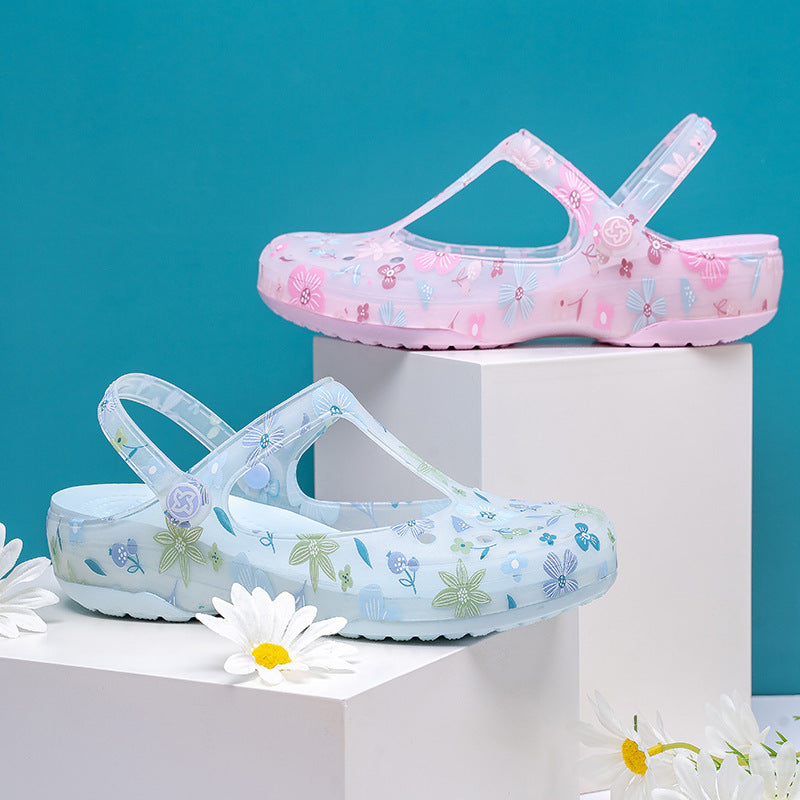 Veblen Women's Classic Garden Clogs,Thick-Soled Non-Slip Baotou Casual Slip-On Water Sandals,Lndoor and Outdoor Beach Slippers.