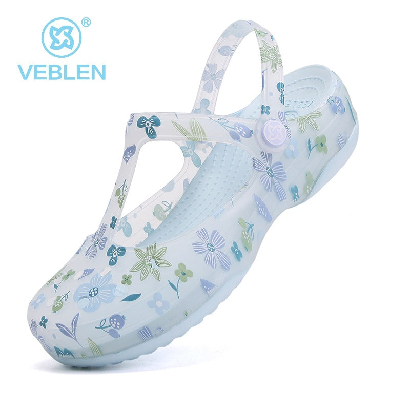 Veblen Women's Classic Garden Clogs,Thick-Soled Non-Slip Baotou Casual Slip-On Water Sandals,Lndoor and Outdoor Beach Slippers.