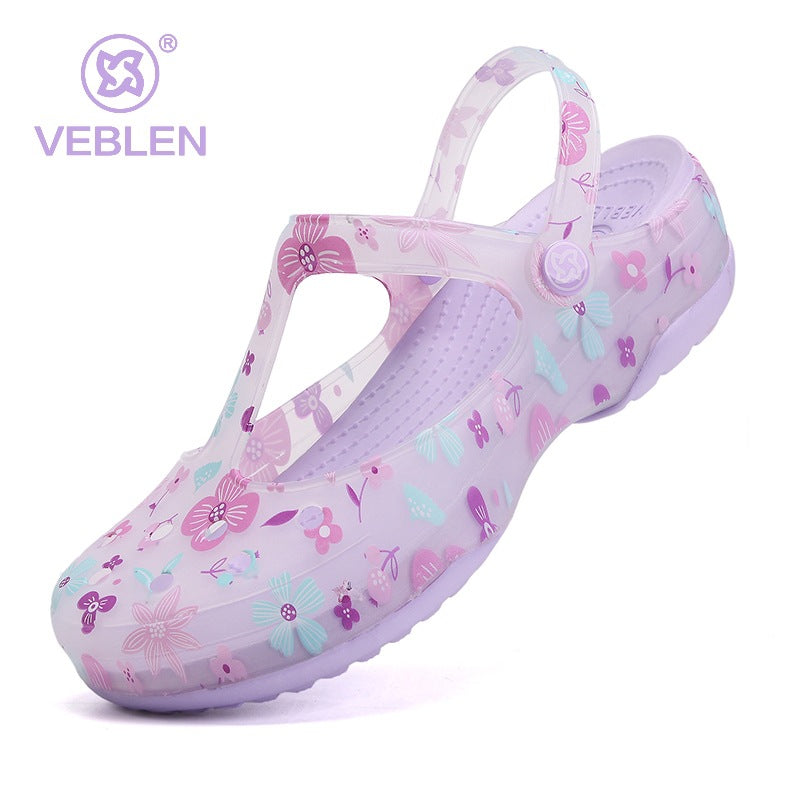 Veblen Women's Classic Garden Clogs,Thick-Soled Non-Slip Baotou Casual Slip-On Water Sandals,Lndoor and Outdoor Beach Slippers.