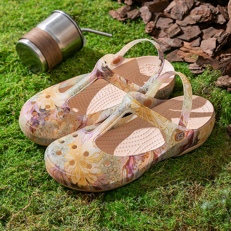 Veblen Women's Casual Shoes,For Women The Original Jelly Fisherman's Sandal Shoes Beach Casual