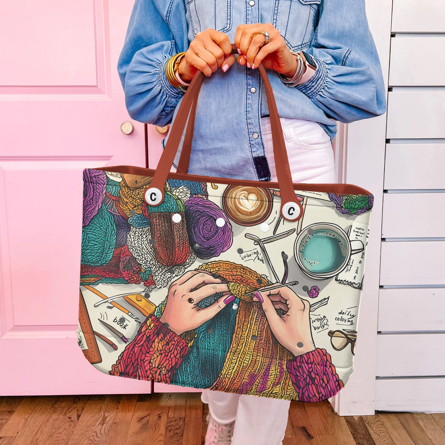 Ceeprints Cee™ Bag Yarn & Coffee Dreams