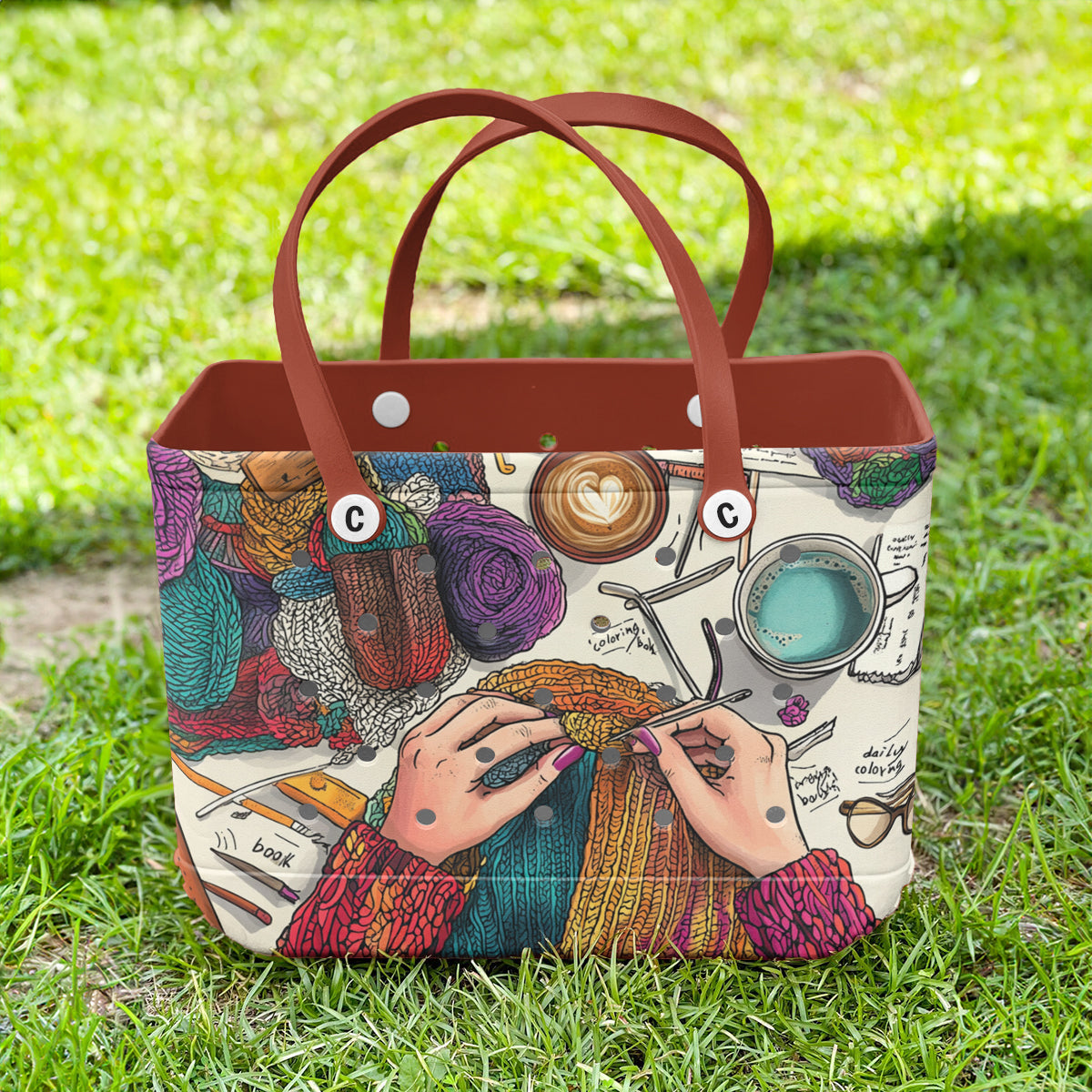 Ceeprints Cee™ Bag Yarn & Coffee Dreams