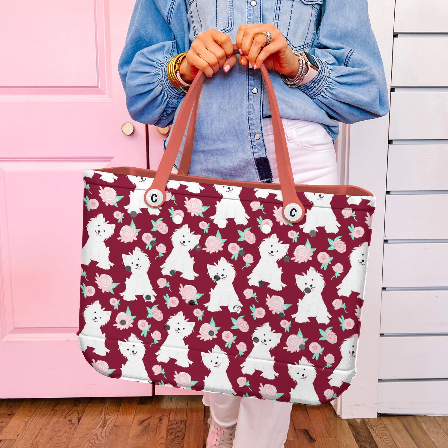 Ceeprints Cee™ Bag Westie Loves Roses