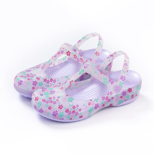 Veblen Women's Classic Transparent Solid Color Clogs Comfortable, Soft, and Non Slip Jelly Beach Sandals Outdoor Leisure Water Slippers