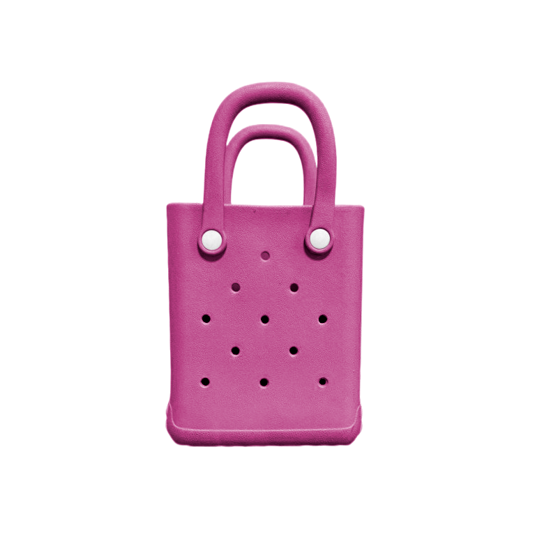 Mini Rubber Beach Tote Bag,Original Large Rubber Beach Bag for Women, Pool Bag and Boat Tote