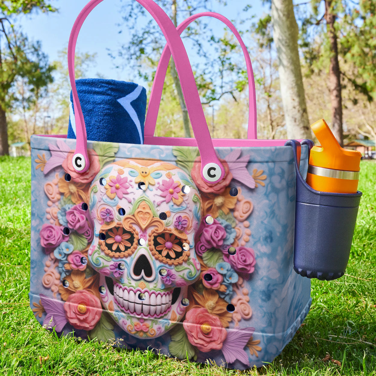 Ceeprints Cee™ Bag Floral Skull