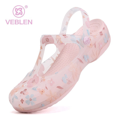 Veblen Women's Classic Garden Clogs,Thick-Soled Non-Slip Baotou Casual Slip-On Water Sandals,Lndoor and Outdoor Beach Slippers.