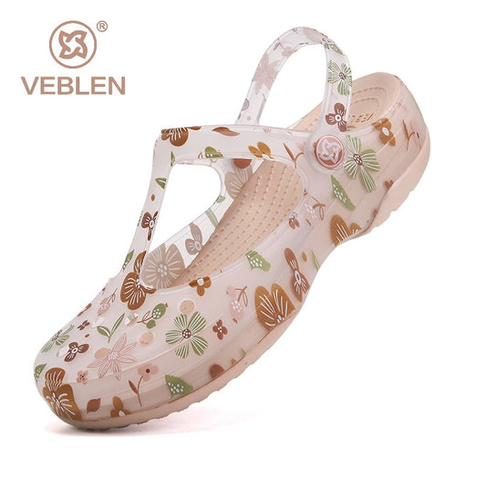 Veblen Women's Classic Garden Clogs,Thick-Soled Non-Slip Baotou Casual Slip-On Water Sandals,Lndoor and Outdoor Beach Slippers.