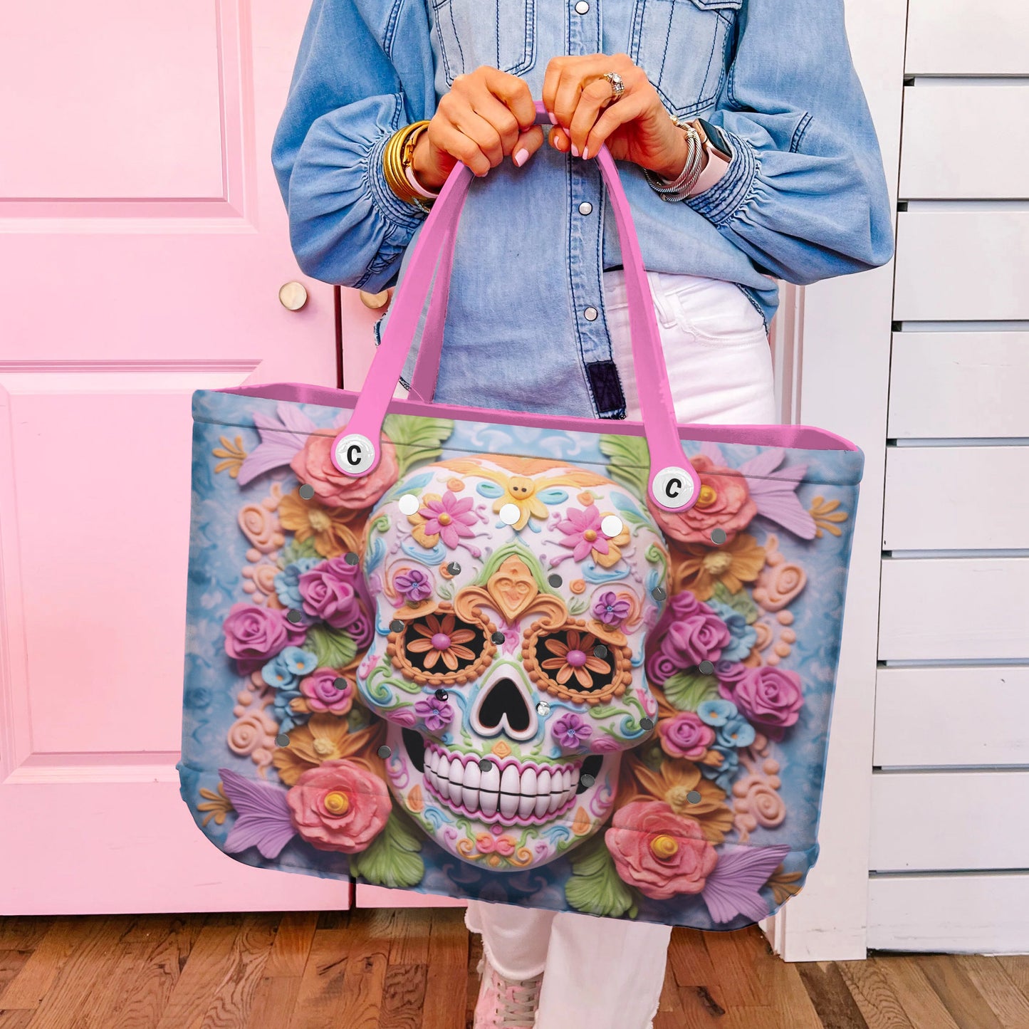 Ceeprints Cee™ Bag Floral Skull
