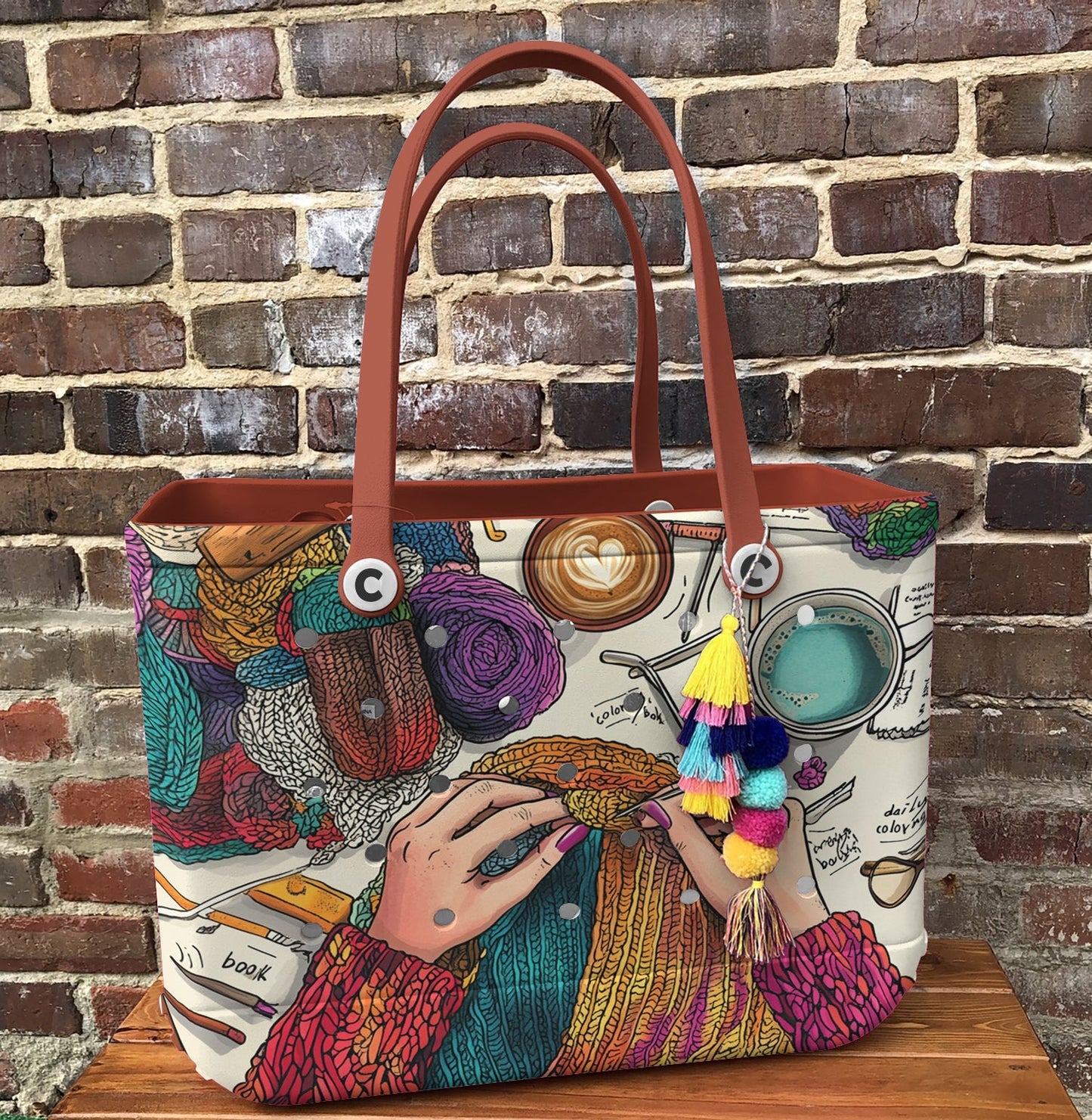 Ceeprints Cee™ Bag Yarn & Coffee Dreams