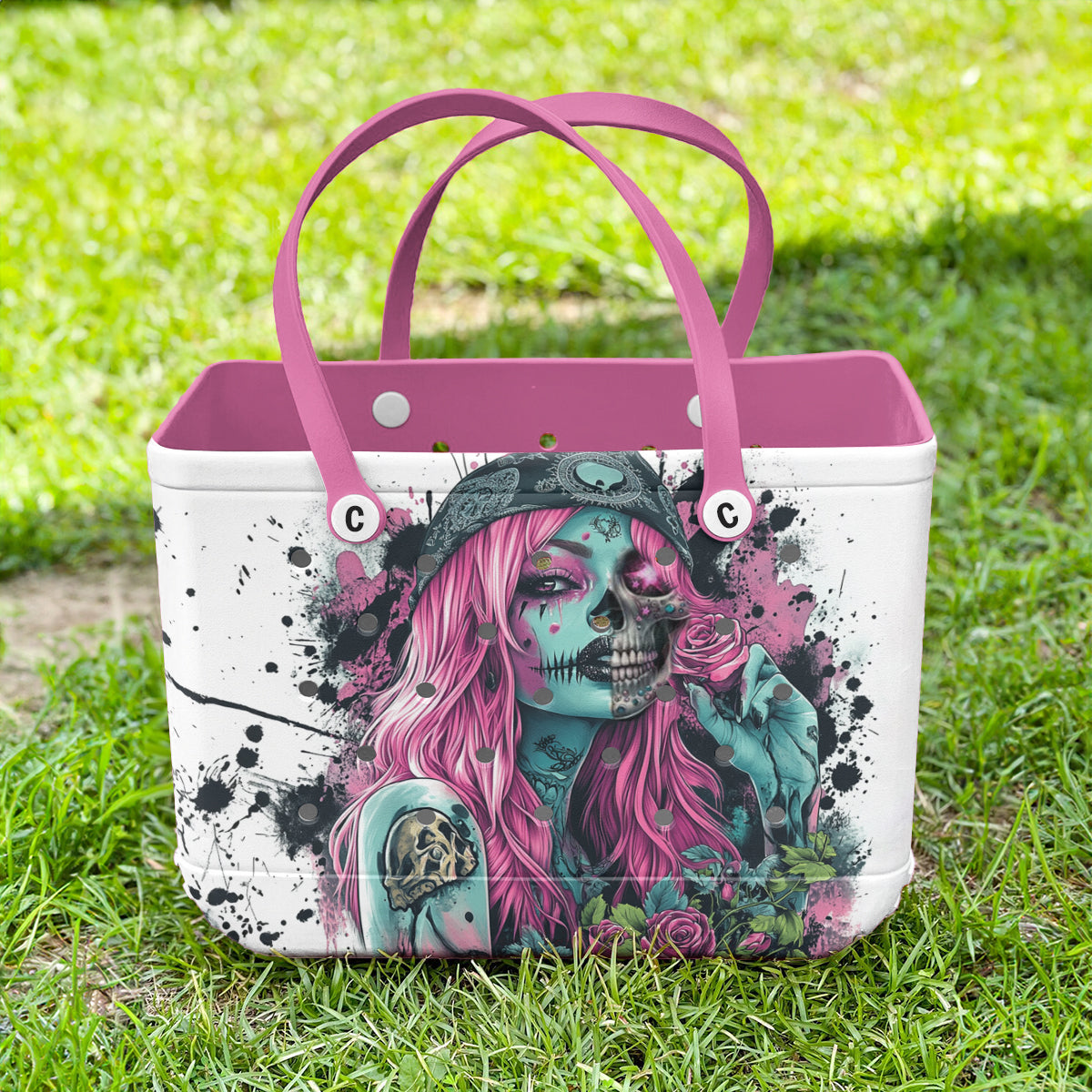 Ceeprints Cee™ Bag Crimson Rose Skull