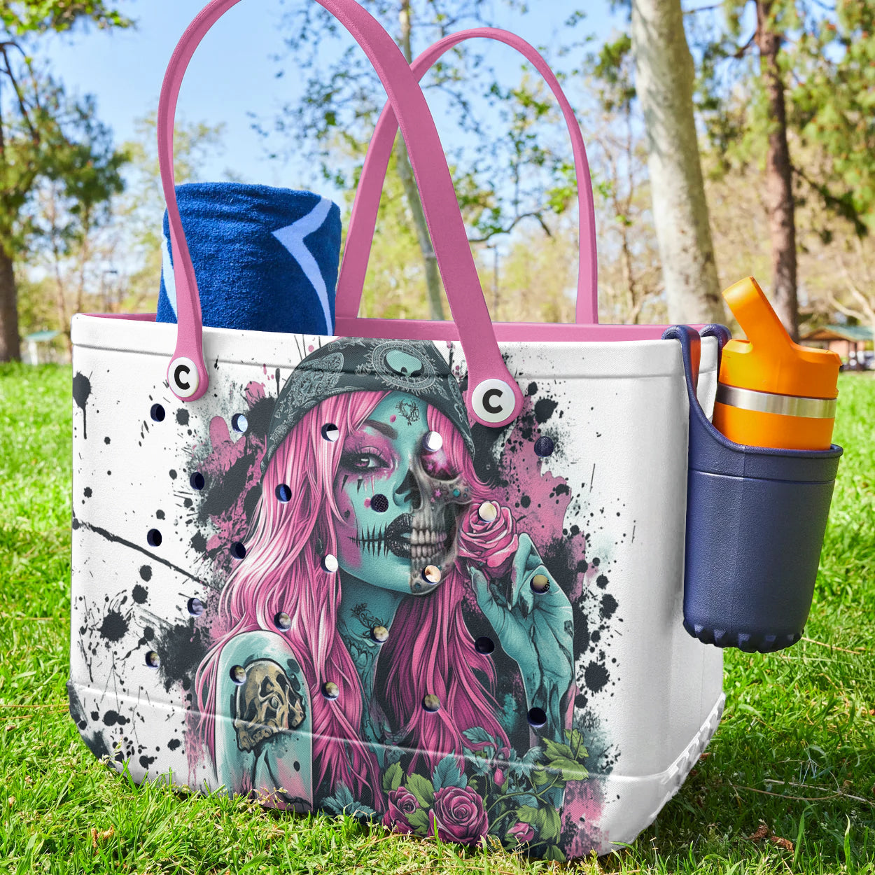Ceeprints Cee™ Bag Crimson Rose Skull