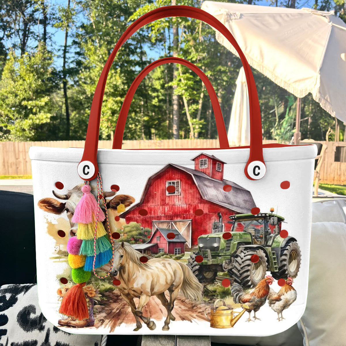 Ceeprints Cee™ Bag Cattle Red Barn