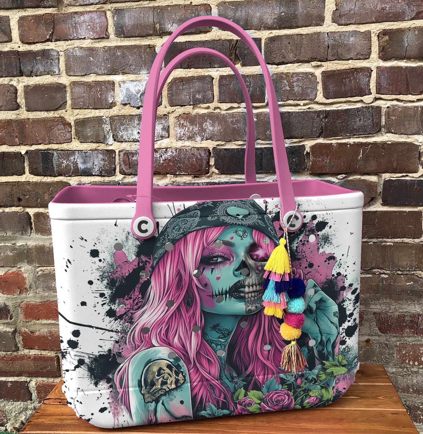 Ceeprints Cee™ Bag Crimson Rose Skull
