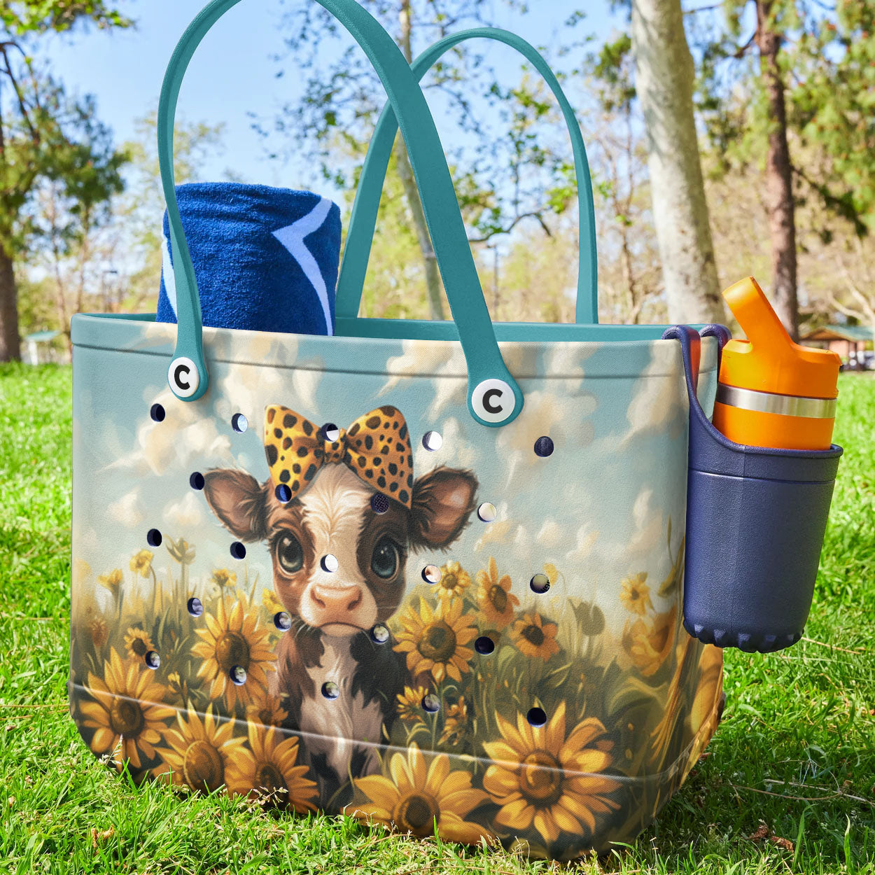 Ceeprints Cee™ Bag Sunny Sunflower Cow